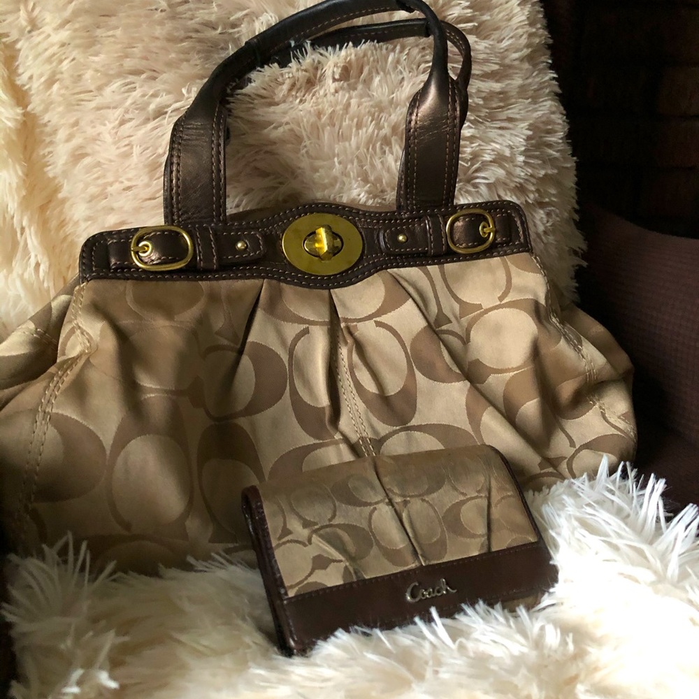 Vintage Coach purse and wallet